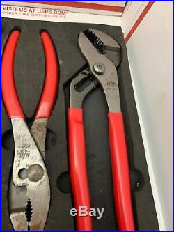 Mac 13pc Red Rubber Grip Pliers Set in Holder Needle / Gripping / Cutters Joint