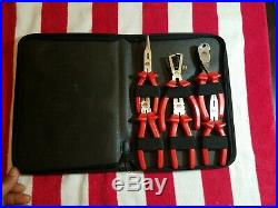 Mac Tools Needle Nose Side Cutters Pliers Kit P301985 6 Pc Set With Case