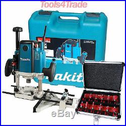 Makita RP2301FCXK 1/2in Plunge Router in Carry Case 240V With 12pcs Cutter Set