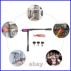 Manual PEX-A Expansion Tool Set 3 Sizes 1/2 3/4 1 Inch Ratcheting With Pipe Cutter