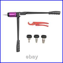 Manual PEX-A Expansion Tool Set 3 Sizes 1/2 3/4 1 Inch Ratcheting With Pipe Cutter