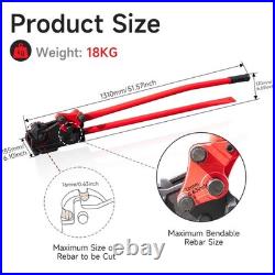 Manual Rebar Bender and Cutter Tool Set 3/4 Bender & 5/8 Cutter for #5 #6