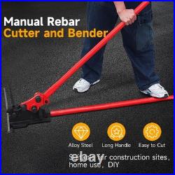 Manual Rebar Bender and Cutter Tool Set 3/4 Bender & 5/8 Cutter for #5 #6