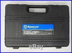 Mastercool 72475PRC Hydraulic Flaring Tool Set Universal Tube Cutter Blue Silver