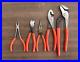 Matco-Tools-5-Piece-Pliers-Cutters-Channel-Lock-Set-Orange-Great-Condition-01-hqmu