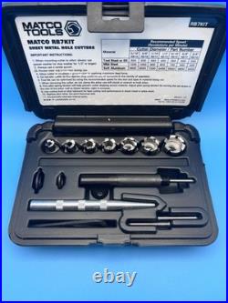 Matco Tools RB7KIT Rotabroach Sheet Metal Hole Cutter Kit 7-Pc New Sealed