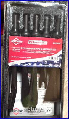 Mayhew 5pc Exhaust Pipe & Muffler Cutter Air Hammer Bit Tool Set. 401 USA 32028