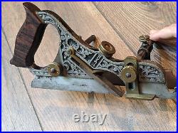 Miller's Patent Stanley No. 43 Adjustable Plow Plane and set of 9 cutters