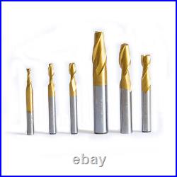 Milling Cutter Set Alloy Coating Tungsten Steel Cutting Tool CNC Maching Endmill