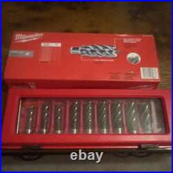 Milwaukee 9-PC Annular Cutter Set High Speed Steel 2 Depth 49-22-8410