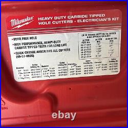 Milwaukee, Heavy Duty Carbide Tipped Hole Cutters, Electrician Set