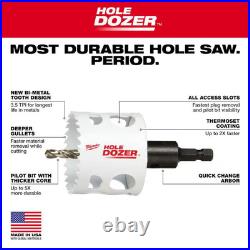 Milwaukee Hole Dozer Saw Kit Bi Metal 20 Piece General Purpose Drill Bits Cutter Milwaukee Hole Dozer Saw Kit Bi Metal 20 Piece General Purpose Drill Bits Cutter