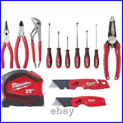 Milwaukee Plier's Kit with Screwdriver Set, 25 ft. Tape Measure and Utility Cutter Milwaukee Plier's Kit with Screwdriver Set, 25 ft. Tape Measure and Utility Cutter