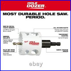 Milwaukee Tool 49-22-4156 16 Pc. Hole Dozer Plumber's Bi-Metal Hole Saw Set