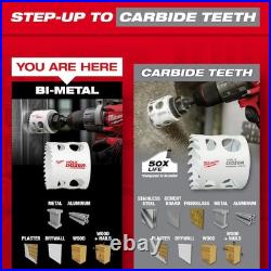 Milwaukee Tool 49-22-4156 16 Pc. Hole Dozer Plumber's Bi-Metal Hole Saw Set