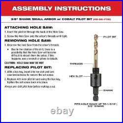 Milwaukee Tool 49-22-4156 16 Pc. Hole Dozer Plumber's Bi-Metal Hole Saw Set