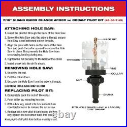 Milwaukee Tool 49-22-4156 16 Pc. Hole Dozer Plumber's Bi-Metal Hole Saw Set