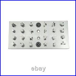 Multi Shape Disc Cutter Set of 24 Assorted Shapes Tool for Stamping Blanks