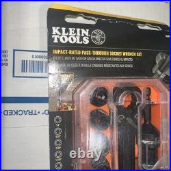 NEW! Klein Tool Bundle 65400 Pass Through Socket Set & 63625 MC Cable Cutter
