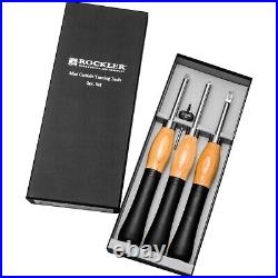 NEW! Rockler Mini Ergonomic Carbide Turning Tools 3-Piece Set Woodworking Tools