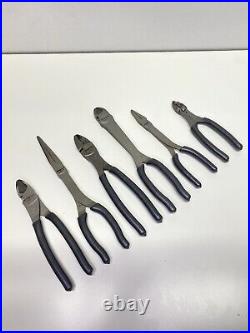 NEW Snap On Tools 6pc Essential Pliers / Cutters / Crimpers Set Dark Titanium