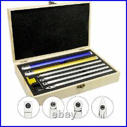 NEW Wood Turning Tool 6Pc Carbide Insert Cutter Set with Aluminum Handle Wrench
