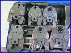 NOVOPRESS EFP2 PRESSING TOOL SET w 6 heads in case reamer, cutter, see pictures