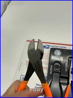 New 4 Pc Matco Plier-Groove&Slip Joint, Diagonal Cutter, Needle Nose in Store Tray