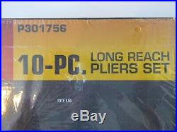 New Mac Tools 10 pc Long Reach Pliers Set + Diagonal cutter, P301756, in kit bag