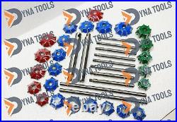 New Motorcycles 3 angle Valve Job Seat Cutter Set Carbide Tipped Best Quality