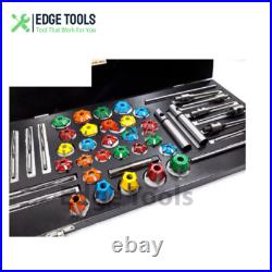 New Valve Job Seat Cutter Set Carbide Tipped for Motorcycles 3 angle EDGE TOOLS