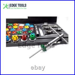 New Valve Job Seat Cutter Set Carbide Tipped for Motorcycles 3 angle EDGE TOOLS