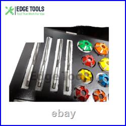 New Valve Job Seat Cutter Set Carbide Tipped for Motorcycles 3 angle EDGE TOOLS