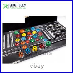 New Valve Job Seat Cutter Set Carbide Tipped for Motorcycles 3 angle EDGE TOOLS