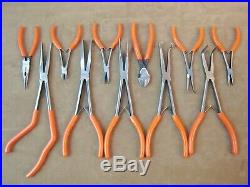 Nice! Matco Tools No. Sp11setag 11 Piece Pliers, Dykes, Needle Nose, Cutters Set