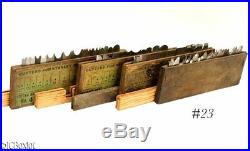Nice set lot STANLEY TOOLS 55 PLOW IRONS cutter w boxes labels