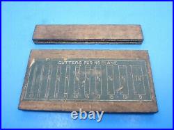 Nice set of 20 irons blades cutters for Stanley 45 wood plane with boxes