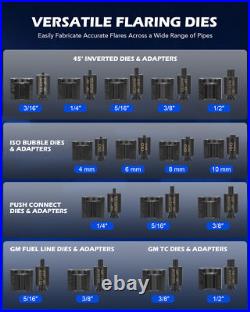 OMT Hydraulic Flaring Tool Set Brake Coolant Line Flaring Tool Kit with Cutter
