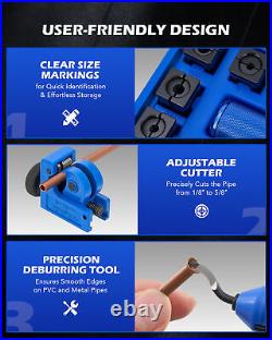 OMT Hydraulic Flaring Tool Set Brake Line Flaring Tool Kit with Tubing Cutter