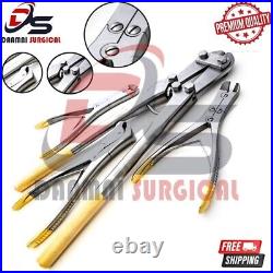 PIN & WIRE Cutter Set of 4 T/C Jaw Orthopedic Surgical Pliers Veterinary Special