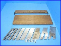 Parts set of 10 skew cutters blades irons for Stanley 46 wood plane incl 13/16