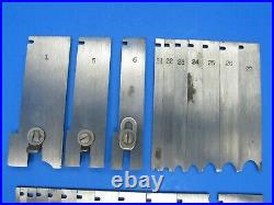 Parts set of 22 cutters irons blades for Stanley 45 wood plane plow bead sash