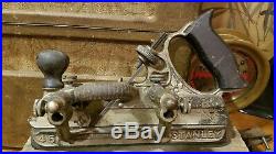 Patent 1884 early Stanley No 45 plane with org box, box set of 15 cutters & more