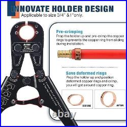Pex Crimper Kit Copper Ring Crimping with Ring Pipe Cutter Set Rings Removal Tool