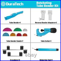Pipe Bending Tools Set 90° Forward/Reverse Bender with Cutter & Deburring Tool Pipe Bending Tools Set 90° Forward/Reverse Bender with Cutter & Deburring Tool