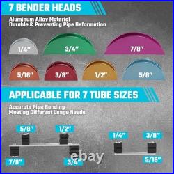 Pipe Bending Tools Set 90° Forward/Reverse Bender with Cutter & Deburring Tool Pipe Bending Tools Set 90° Forward/Reverse Bender with Cutter & Deburring Tool
