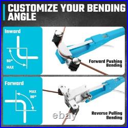 Pipe Bending Tools Set 90° Forward/Reverse Bender with Cutter & Deburring Tool Pipe Bending Tools Set 90° Forward/Reverse Bender with Cutter & Deburring Tool