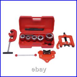 Pipe Threader Ratchet Type +5 Dies Set 1/2 UP TO 2 Pipe Cutter Threading Tool