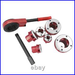 Pipe Threader Ratchet Type Pipe Cutter Plumbing Hand Tools Set Threading Tool