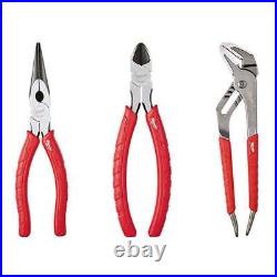 Pliers Kit Screwdriver Set with 25 Ft. Tape Measure and Utility Cutter 10 Piece